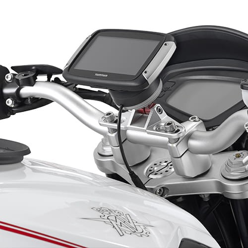 Mocowanie GPS TOM TOM RIDER GIVI STTR40SM zamontowany GPS