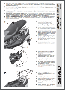 Stelaż kufra centralnego SUZUKI GSR-600 (05-11) SHAD S0GS66ST