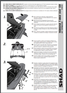 Stelaż kufra centralnego YAMAHA TMax 500 (08-12) SHAD Y0TM59ST
