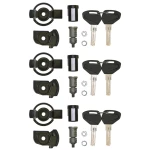 Kappa KSL103 Zamek do kufra / 3 wkładki, 6 kluczyków Security Lock