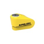 Oxford LK275 Blokada tarczy hamulcowej Alpha XD14, trzpień 14mm, kolor żółty