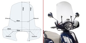 Givi 6109A Szyba przezroczysta Kymco Like 50-125-150 (17-25)