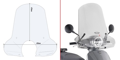 Givi 7062A szyba Sym Fiddle 125