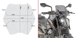 Givi A7708 Szyba przyciemniana KTM Duke 790 / 890 Duke R (18-23)