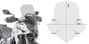 Givi D1171S Szyba przyciemniana Honda CB 500 X (19-23)