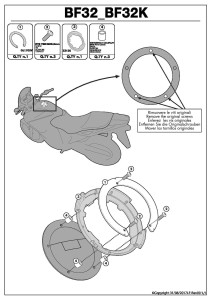 Givi BF32 Mocowanie torby w systemie TANKLOCK Kawasaki Z 1000 (14-20)
