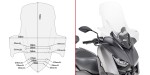 Givi D2136ST Szyba przezroczysta Yamaha X-Max 125 / 300 / 400 (17-22)