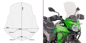 Givi D4121ST Szyba przezroczysta Kawasaki Versys-X 300 (17-25)