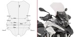 Givi D8703ST Szyba przezroczysta Benelli TRK502 / TRK502 X (17-25)