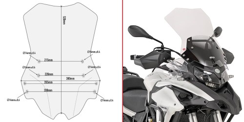 Szyba Givi D8703ST Benelli TRK502