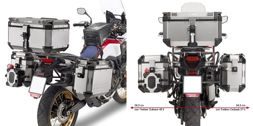 stelaż kufrów bocznych givi pl1144cam Honda Africa Twin 1000