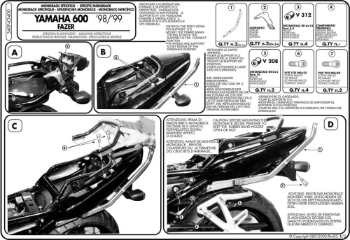 stelaż-centralny-kappa-K3400-instrukcja-1