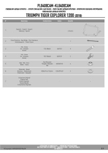 Kappa KL6408CAM Stelaż kufrów bocznych Triumph Tiger 1200 / Tiger Explorer 1200 - MONOKEY CAM-SIDE