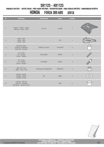 Kappa KR1123 Stelaż kufra centralnego Honda Forza 300 (13-17)