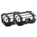Kufry boczne Givi TRK33PACK2 TREKKER MONOKEY, czarno-srebrne, 2 x 33 litry