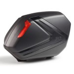 Kufry boczne GIVI V37NN (2x 37 litrów) - Carbon z czerwonymi odblaskami, MONOKEY SIDE