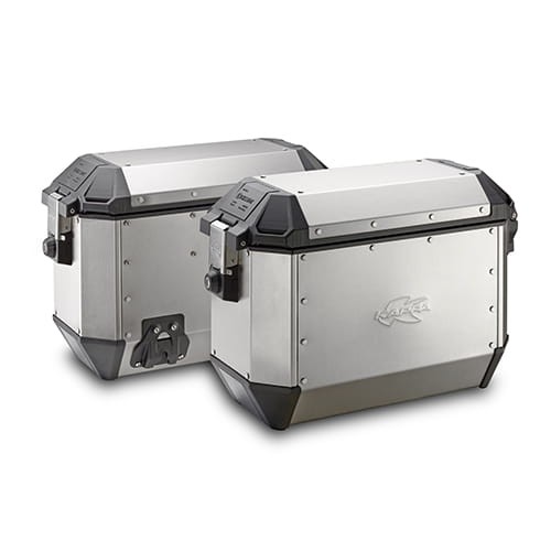 Kufry boczne KAPPA K'MISSION 2x36L MONOKEY ALUMINIUM - kufer