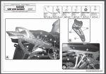 Stelaż kufra centralnego Kappa KZ539 SUZUKI GSF1200 Bandit/ S(06)/GSF1250 Bandit/ S(07-11)/GSF650 Bandit (05-11), GSX650 F (08-14)/GSX1250 F (10-16)