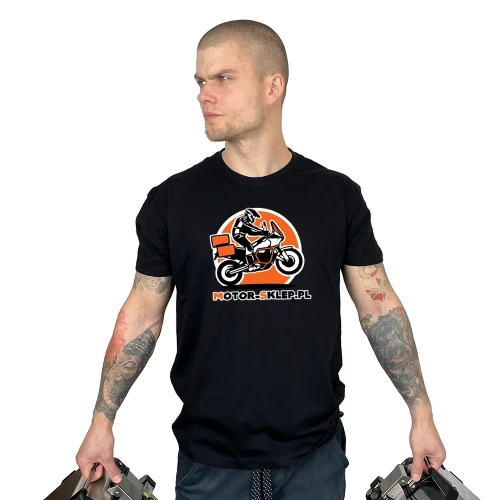 Czarna-koszulka-motorsklep-nadruk-z-przodu