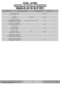 Givi A2156A zestaw montażowy do szyby 1173S Yamaha MT-09/ SP (21-23)