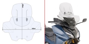 Givi AF1186 Szyba przezroczysta Airflow Honda Forza 750 (21-24)