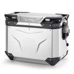 Kufer boczny Givi Trekker Outback Evo Smart OBKEV48AAL, 48 litrów, lewy, Anodowane aluminium