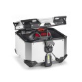 Srebrny-kufer-centralny-Givi-Outback-EVO-Smart-OBKEV42AA-na-1-kask
