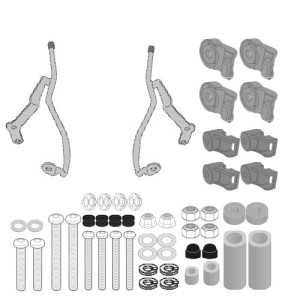 Kappa A7064AK Kit montażowy do szyby 7057AK / 7057SK Sym Symphony 125 Euro 5 (21-25)