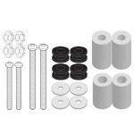 Kappa D7058KITK Kit montażowy do szyby 7056DTK Sym Joymax Z 300 (19-20) / Z+ 300 (21-24) / Z 300 Z E5+ (25)