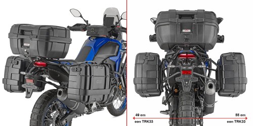 Givi PLO2174MK Stelaż kufrów bocznych w systemie MONOKEY Yamaha Tenere 700 2025 