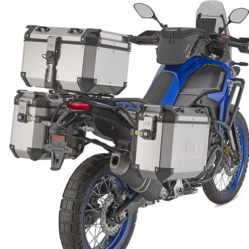 Kappa KLO2174CAM Stelaż z kuframi aluminiowymi na motocyklu Yamaha Tenere 700
