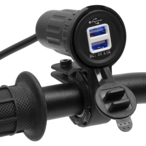 Motocyklowe gniazdo USB - eXtreme MUS11 + adapter