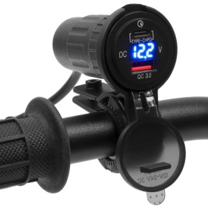 Motocyklowe gniazdo USB - eXtreme MUS12 + adapter