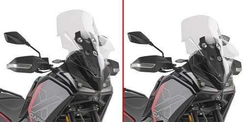 Szyba przezroczysta Kappa KD9352ST na motocyklu MOTO MORINI X-Cape 700 2025