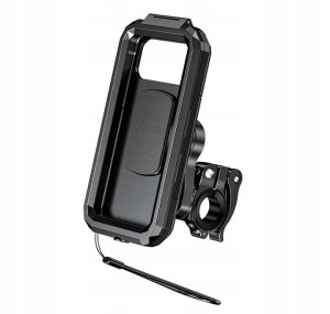 Uchwyt motocyklowy antywibracyjny z etui na telefon - 167-HARD-C