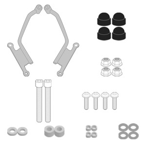 Kappa A1215AK Mocowanie szyby 1221AK Honda CB 1000 Hornet (25)