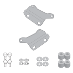 Givi 1208KIT Mocowanie stelaża sakw STL1208 Honda CB 650 R (21-26) / CBR 650R (21-23)