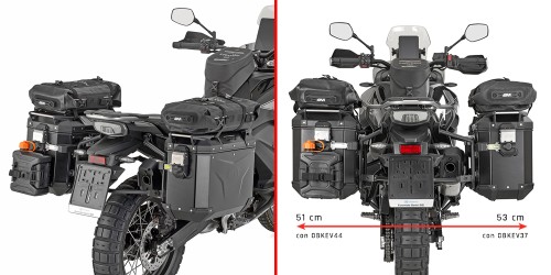 givi plo9227cam stelaz boczny cam-side na motocyklu cfmoto