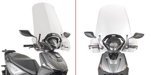 Szyba Givi 6131A na skuterze Kymco Agility NX 125 2026