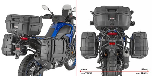 Givi PLO2174MK Stelaż kufrów bocznych w systemie MONOKEY Yamaha Tenere 700 2025 