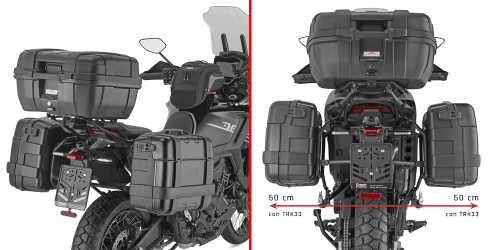 Stelaż kufrów bocznych Givi PLO7607MK na motocyklu Zontes 703 F