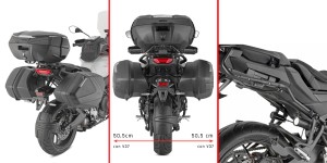 Givi PX2171 Stelaż kufrów bocznych Yamaha Tracer 9 / GT / GT+ (25-26) MONOKEY TECH 3