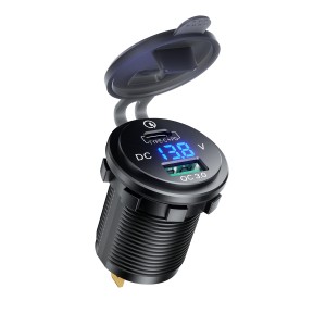BIKETEC PRO GNIAZDO MOTOCYKLOWE USB 3.0 QC USB-C/USB-A Z WOLTOMIERZEM