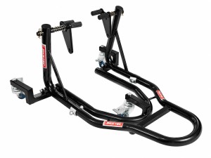 BIKETEC PRO PODNOŚNIK / STOJAK MOTOCYKLOWY POD PRZEDNIE KOŁO Z DODATKOWYMI KOŁAMI