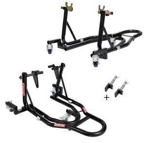 BIKETEC PRO ZESTAW STOJAKÓW MOTOCYKLOWYCH (PRZÓD/TYŁ) TYP-V / TYP-L