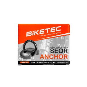 BIKETEC SEQR MOCOWANIE ZABEZPIECZAJĄCE (KOTWA) 132MM X 69MM, JARZMO 15MM X 75MM