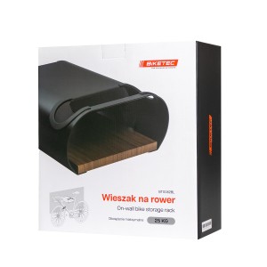 BIKETEC WIESZAK ŚCIENNY NA ROWER (WALL BIKE RACK) Z PÓŁKĄ