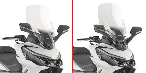 Szyba przezroczysta Givi D7077ST na skuterze Sym Cruisym 400 2026