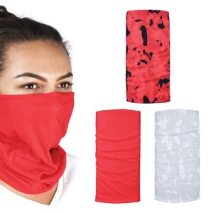 OXFORD Kołnierz wielofunkcyjny wiatroodporny Comfy Havoc Red – 3 sztuki