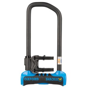 OXFORD Kłódka antykradzieżowa SHACKLE 14 PRO DUO U-LOCK + CABLE 320 × 177 mm